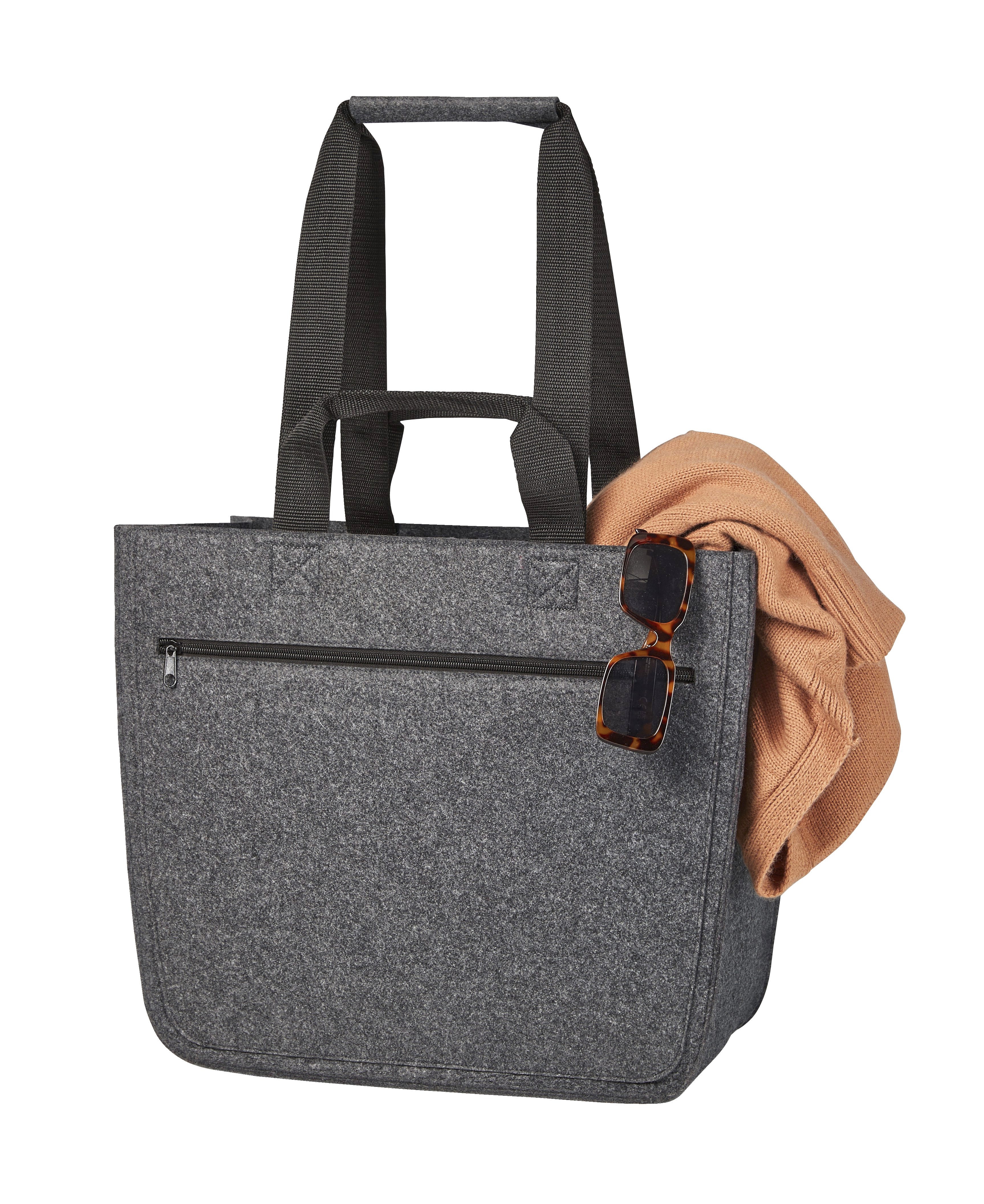 Felt Shopper Softbasket - Anthracite