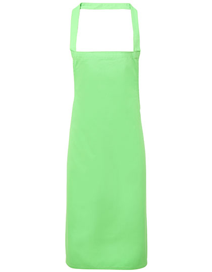 Organic Cotton Bib Apron (No Pocket) - Apple (ca. Pantone 360C)