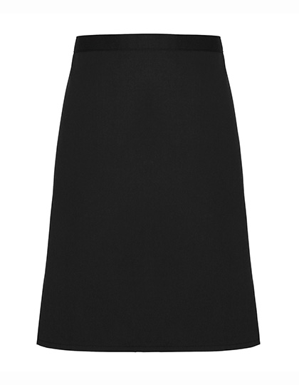 Mid-Length Apron (Fairtrade Cotton) - Black (ca. Pantone Black C)