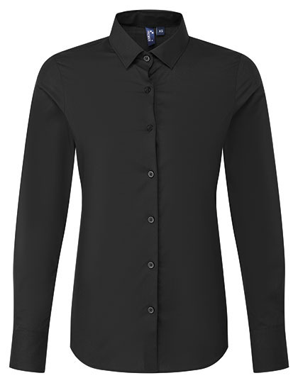 Women’s Long Sleeve ‘Recyclight’ Poplin Shirt - Black