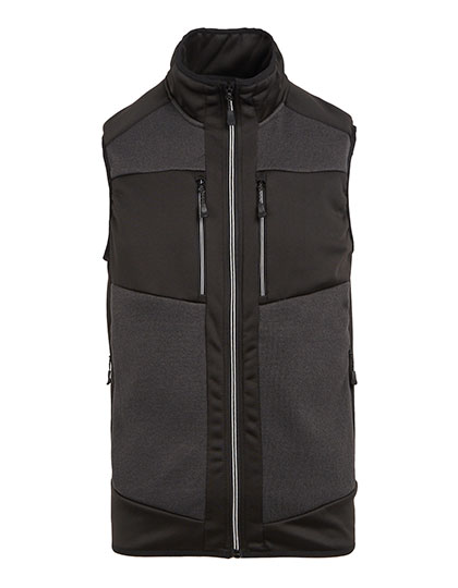 E-volve Unisex Knit Effect Stretch Bodywarmer - Ash (Heather)