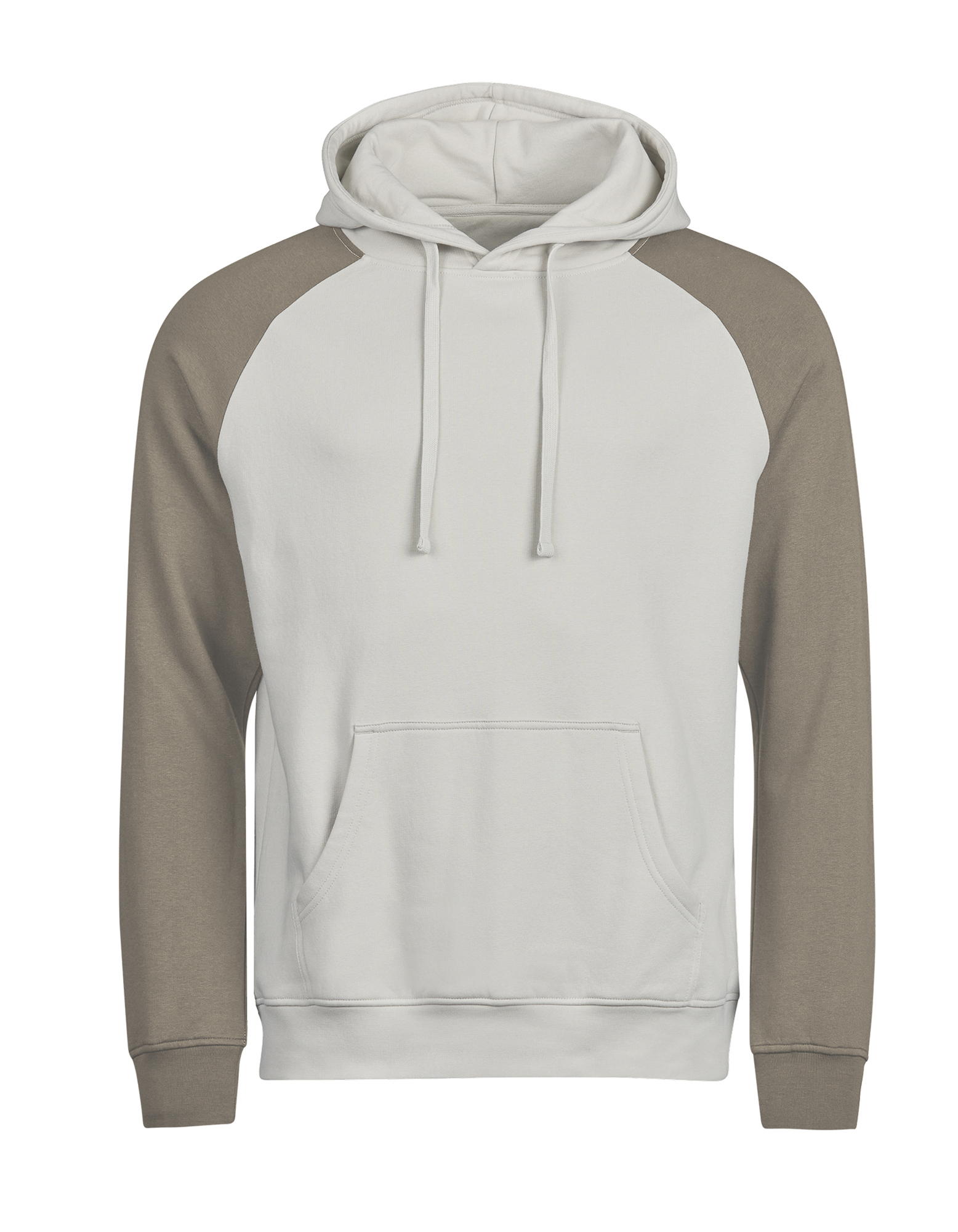 UNLABELED Two-Tone Hooded Sweatshirt - Cement/Clay