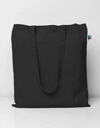 Fairtrade Cotton Bag Long Handles - Black
