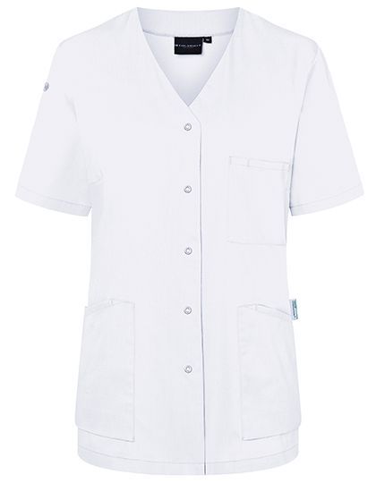 Kurzarm Damenkasack Essential - White