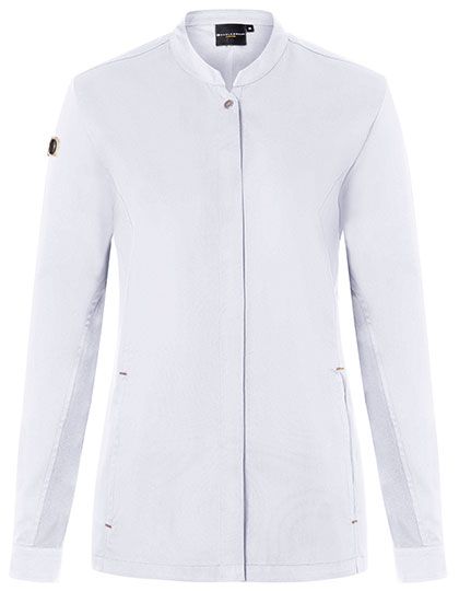 Damenkochjacke Green-Generation - White