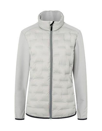 Damen Fleece-Hybrid Jacket - Light Grey (ca. Pantone 428C)