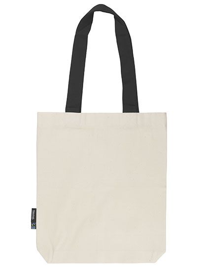 Twill Bag With Contrast Handles - Nature