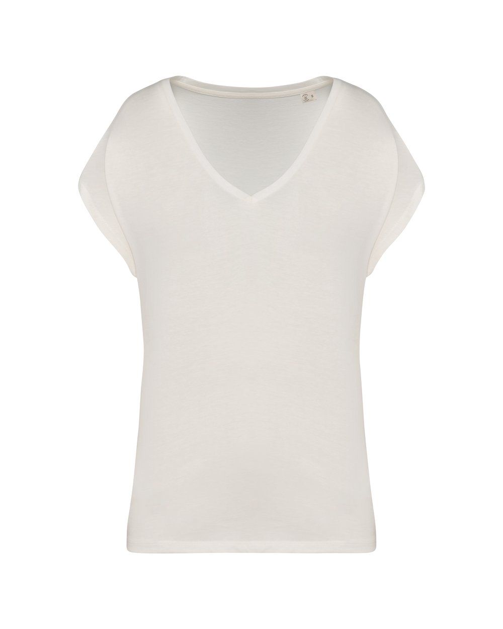 Loose Damen-T-Shirt mit V-Ausschnitt Vorschau