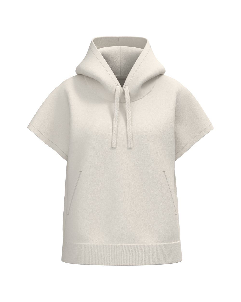 Damen-Sweatshirt mit Kapuze, ärmellos und weit aus French Terry Vorschau
