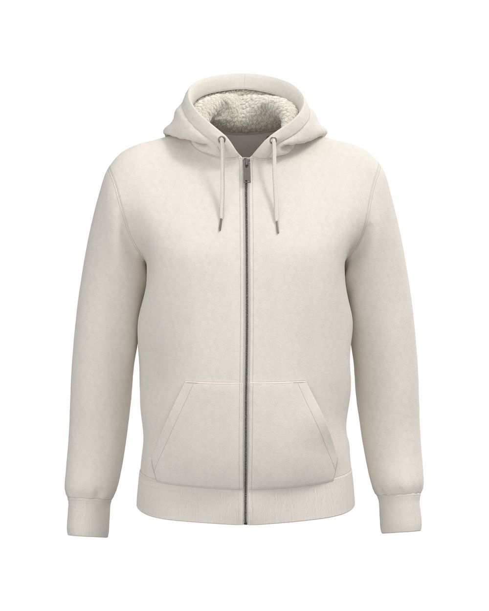 Unisex-Sweatshirt mit Reißverschluss und Sherpa-Futter Vorschau