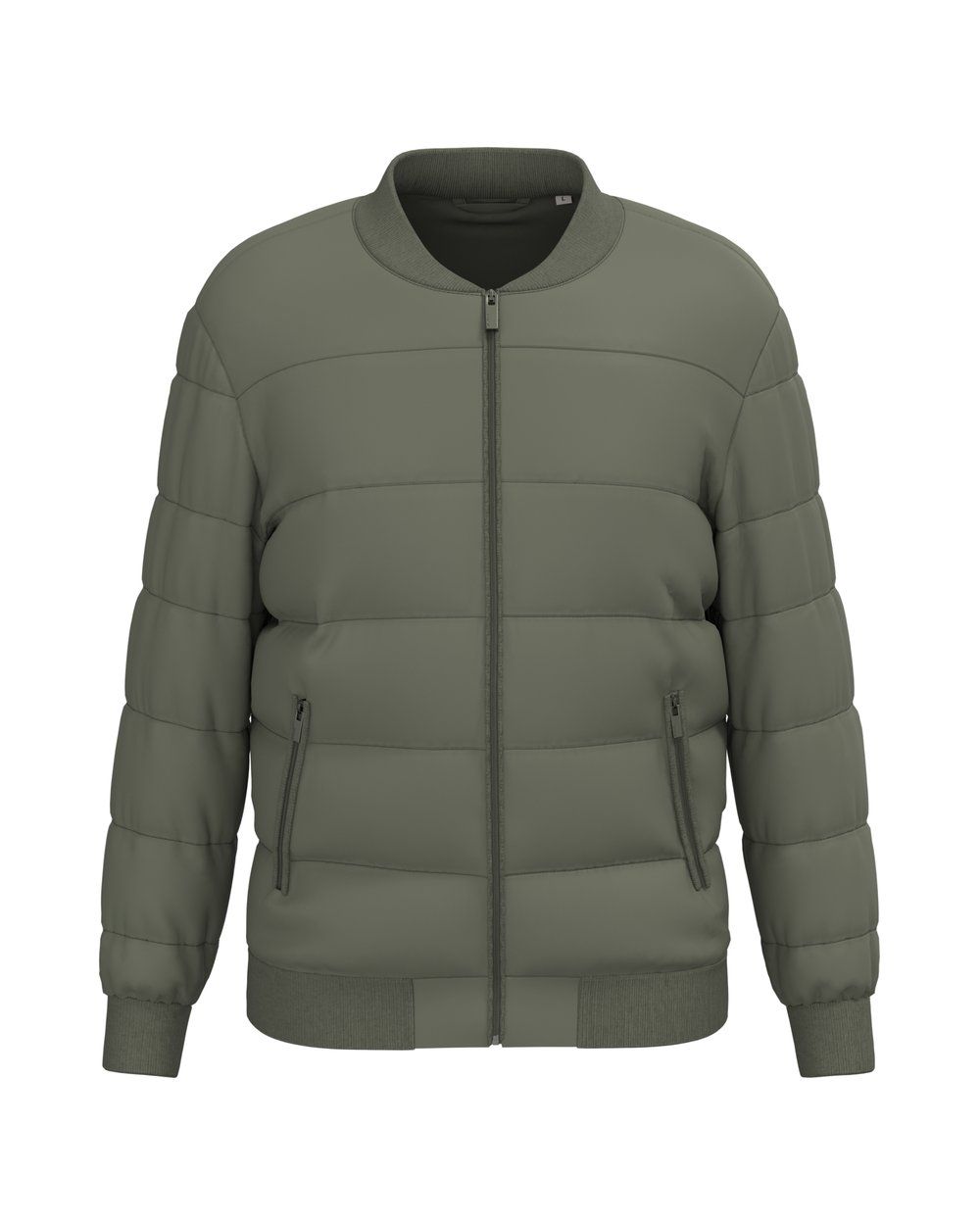 Unisex-Steppjacke mit Teddykragen - Vorne