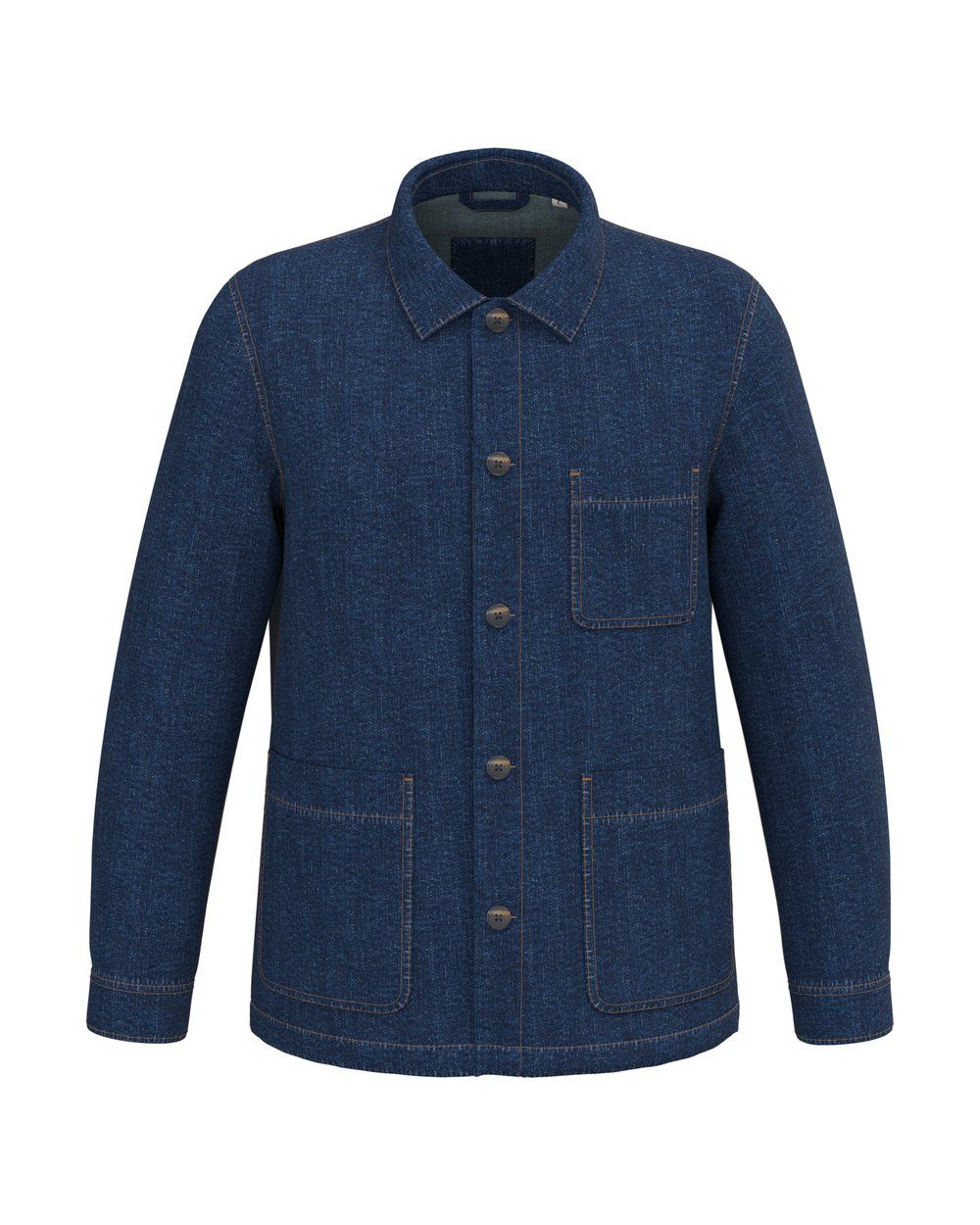 Unisex-Jeansjacke mit überschnittenen Schultern Vorschau
