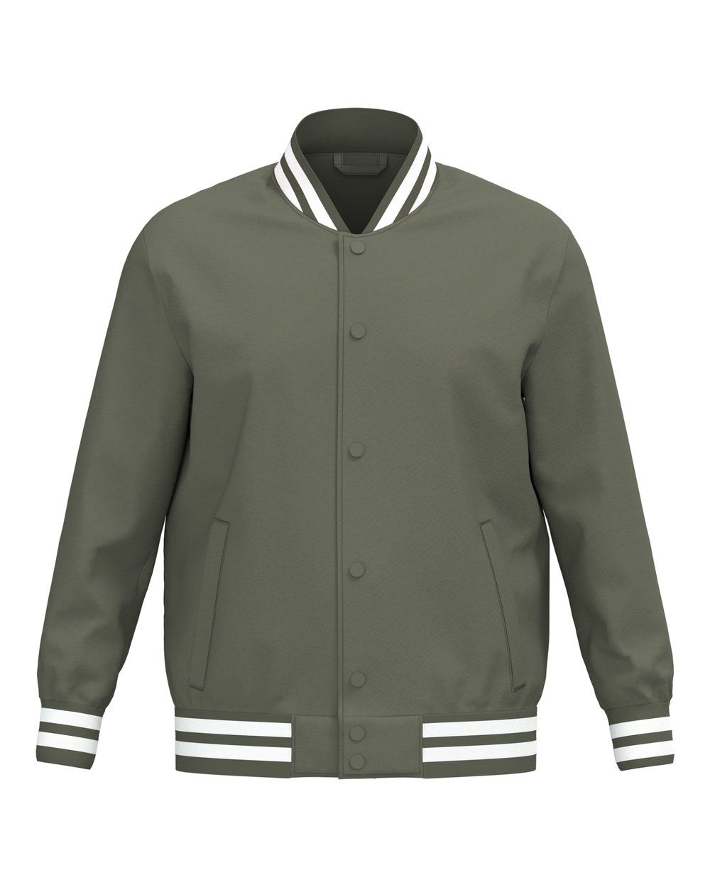 Wattierte Unisex-Teddyjacke - Vorne