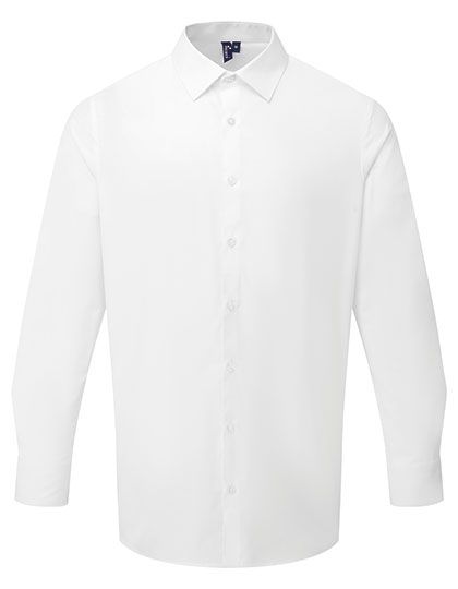 Men’s Long Sleeve ‘Recyclight’ Poplin Shirt - White