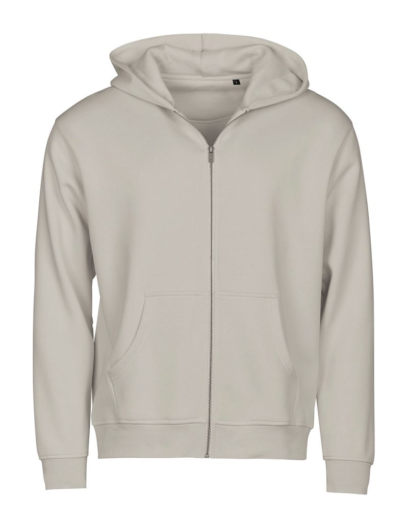 UNLABELED Hooded Full Zip Sweatshirt - Cement