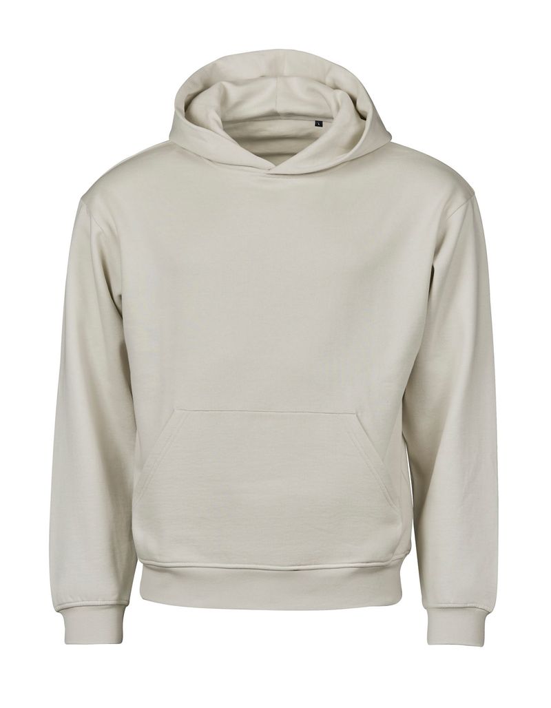 UNLABELED Heavy Loose Fit Hooded Sweatshirt - Cement