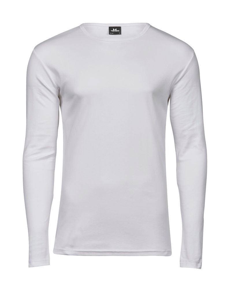 Men´s Long Sleeve Interlock Tee - White