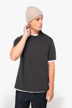 Ausgewaschenes Herren-Polohemd aus Jersey, Foto 4