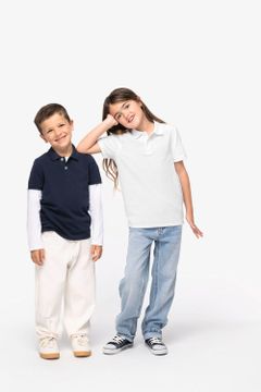 Polohemd aus Pikeetrikot für Kinder, Foto 3