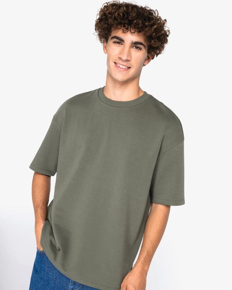 Unisex Oversize T-Shirt aus French Terry - Ivory