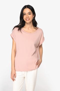 Damen-T-Shirt mit Reversärmeln, Foto 1