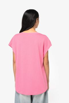 Loose Damen-T-Shirt mit V-Ausschnitt, Foto 4