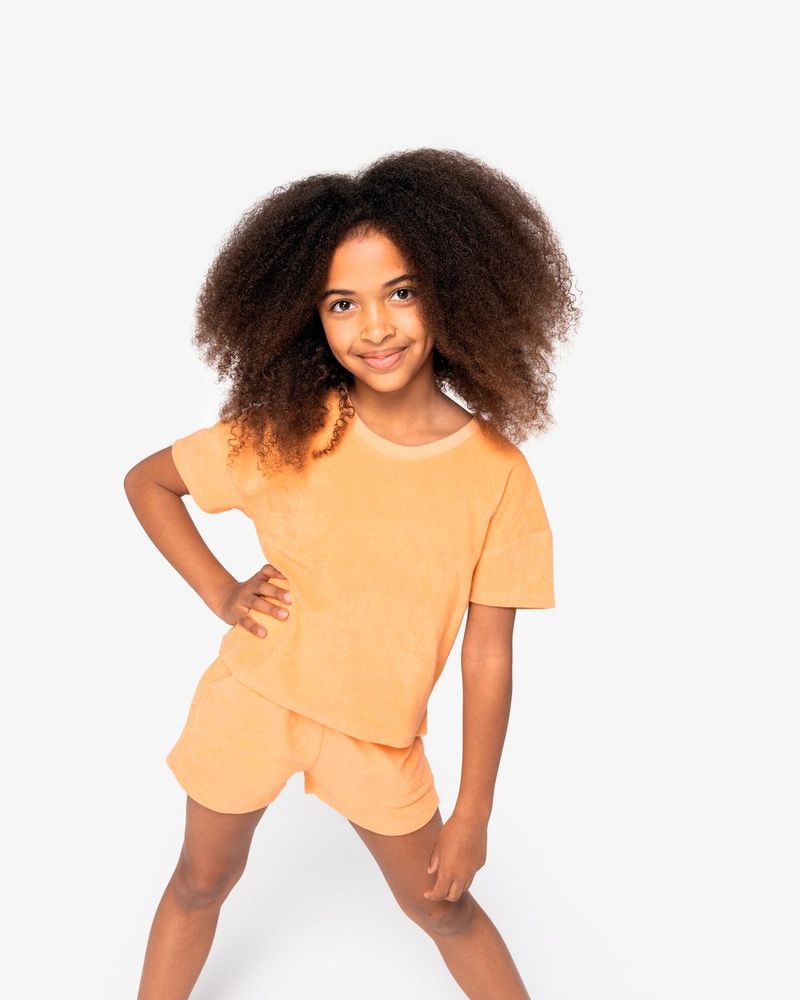 Shorts aus Frottee für Mädchen - Ivory