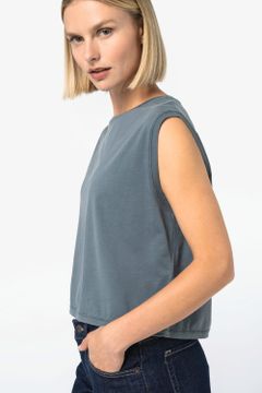 Ärmelloses Cropped Damen-T-Shirt, Foto 4