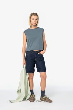 Ärmelloses Cropped Damen-T-Shirt, Foto 2
