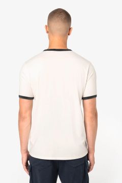Ringer-T-Shirt mit kontrastierenden Kanten und verwaschenem Effekt für Herren, Foto 4