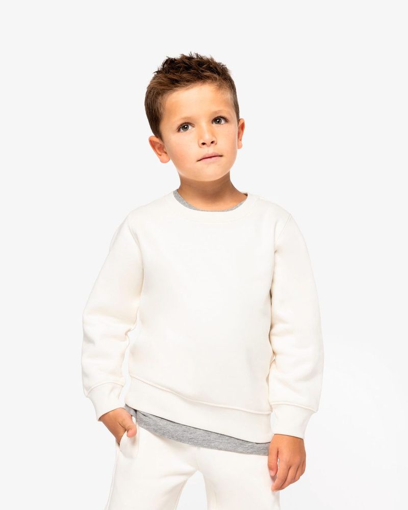 Sweatshirt mit Rundhalsausschnitt für Kinder - Ivory
