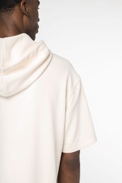 Unisex Kapuzen-Sweatshirt mit überschnittener Schulterpartie aus French Terry, Foto 6
