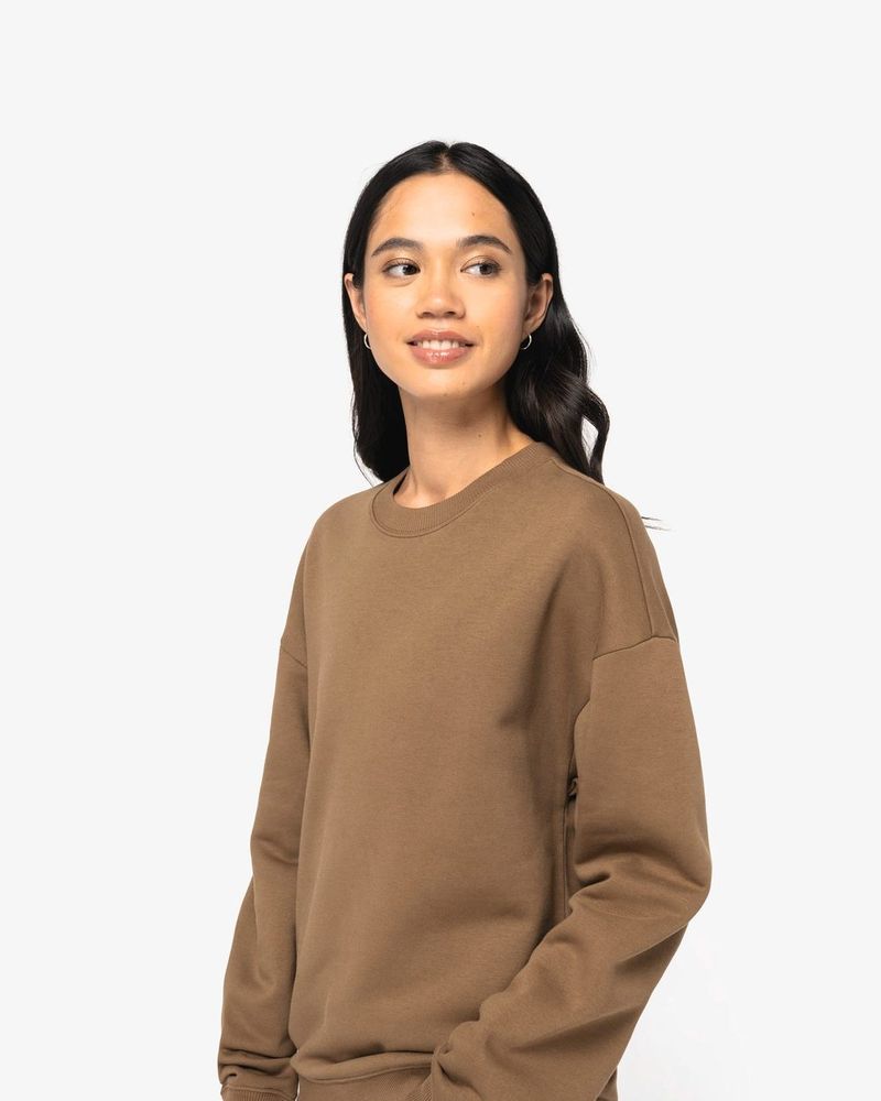 Oversize Unisex-Sweatshirt mit Rundhalsausschnitt 300 g/m² - White