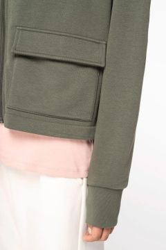 Damen-Kapuzensweatshirt aus French Terry mit Reißverschluss, Foto 6