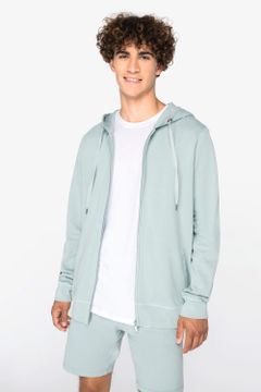 Unisex-Kapuzensweatshirt aus French Terry mit Reißverschluss, Foto 1