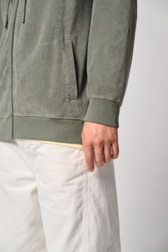 Kapuzensweatshirt aus Frottee mit Reißverschluss für Herren, Foto 6