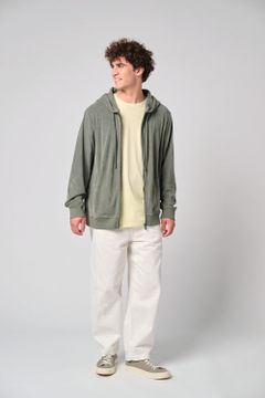 Kapuzensweatshirt aus Frottee mit Reißverschluss für Herren, Foto 2