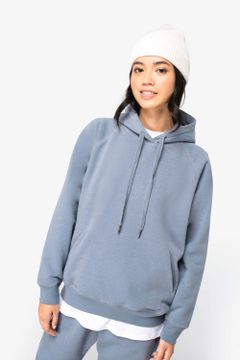 Damen Kapuzensweatshirt Raglan, Foto 1