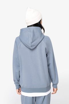 Damen Kapuzensweatshirt Raglan, Foto 3