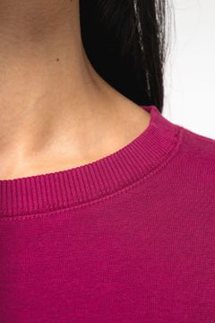 Cropped Oversize Damen Sweatshirt mit Rundhalsausschnitt, Foto 6
