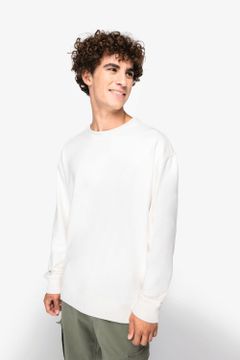 Unisex Sweatshirt mit Rundhalsausschnitt und hängenden Schultern aus French Terry, Foto 2