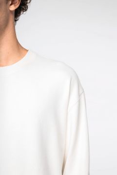 Unisex Sweatshirt mit Rundhalsausschnitt und hängenden Schultern aus French Terry, Foto 7