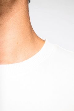 Unisex Sweatshirt mit Rundhalsausschnitt und hängenden Schultern aus French Terry, Foto 8