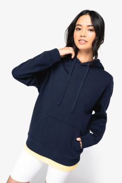 Unisex Kapuzen-Sweatshirt mit hängenden Schultern aus French Terry, Foto 1