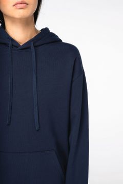 Unisex Kapuzen-Sweatshirt mit hängenden Schultern aus French Terry, Foto 7