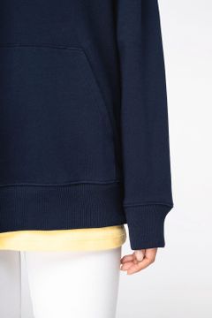Unisex Kapuzen-Sweatshirt mit hängenden Schultern aus French Terry, Foto 9