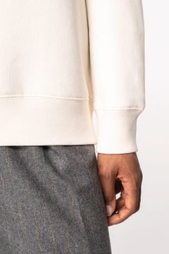 Unisex-Sweatshirt mit Reißverschluss, Polokragen und überschnittenen Schultern, Foto 9