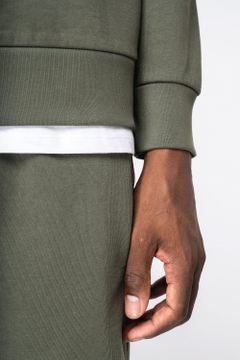 Unisex Sweatshirt mit Rundhalsausschnitt und hängenden Schultern aus gebürstetem Molton, Foto 9