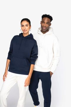 Unisex Kapuzen-Sweatshirt mit hängenden Schultern aus gebürstetem Molton, Foto 6
