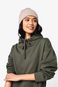 Unisex Kapuzen-Sweatshirt mit hängenden Schultern aus gebürstetem Molton, Foto 3